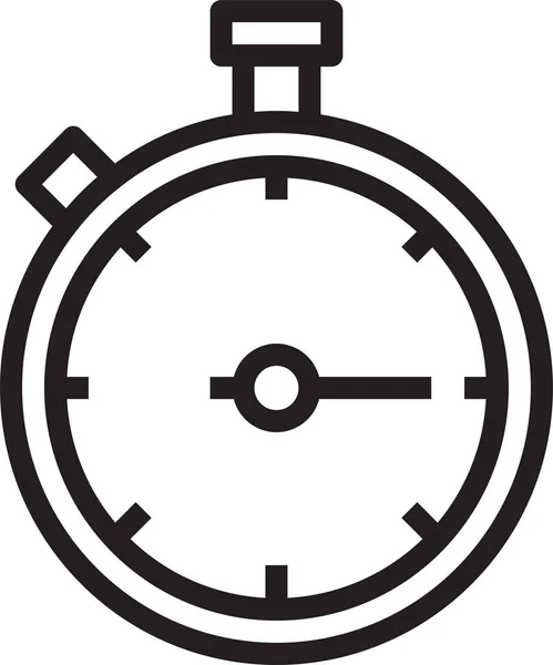 Clock Sport Stadium Icon Outline Style — Stock Vector