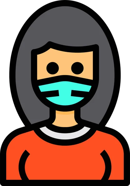 Avatar Cute Mask Icon — Stock Vector