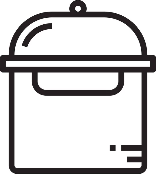 Иконка Кухонной Посуды Стиле Наброска — стоковый вектор