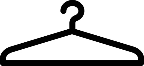 Значок Одягу Вішалки Сорочки Контурному Стилі — стоковий вектор