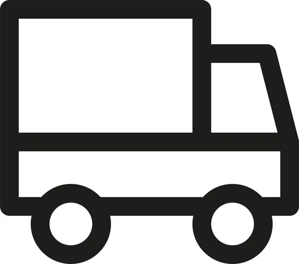 Ícone Transporte Entrega Carro Estilo Esboço —  Vetores de Stock