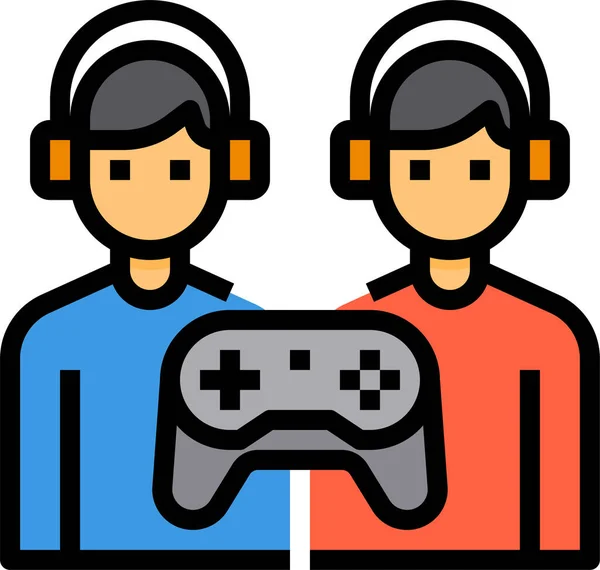 Strijd Esport Spel Pictogram Games Gaming Categorie — Stockvector