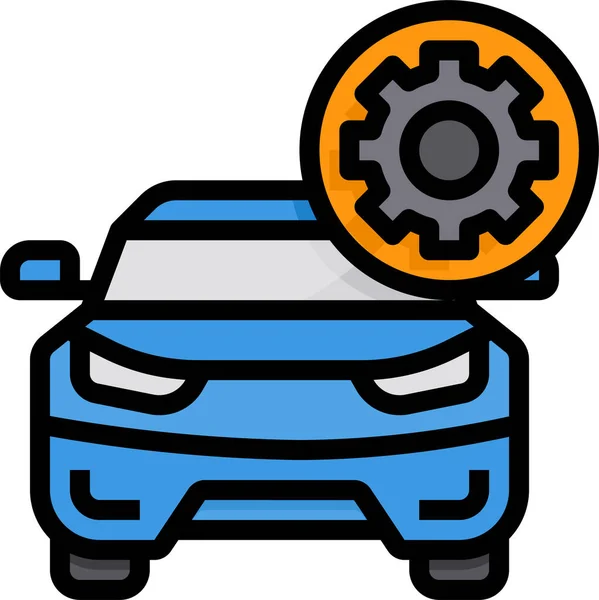 Getriebewartung Auto Symbol — Stockvektor