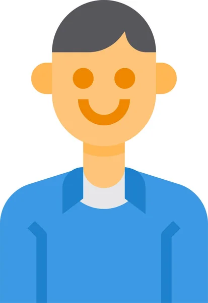 Avatar Man Mannen Pictogram — Stockvector