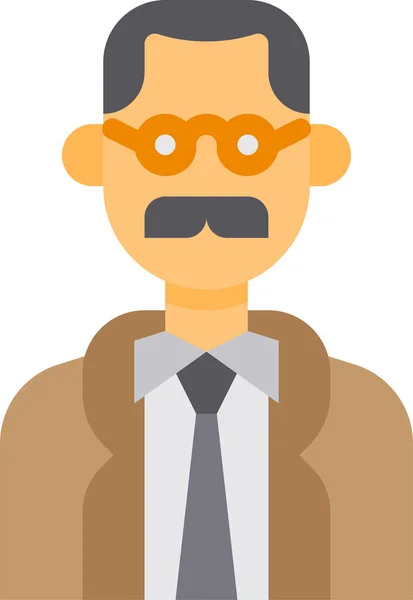 Avatar Hombre Hombres Icono — Vector de stock