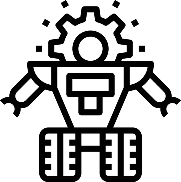 Ingeniero Engranaje Robot Icono — Archivo Imágenes Vectoriales