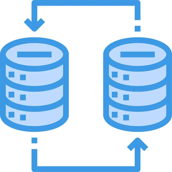 Datová Ikona Úložného Serveru — Stockový vektor