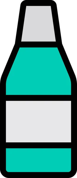 Flasche Glas Getränk Symbol — Stockvektor