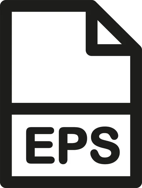 Eps Extension Format Symbol Umrissstil — Stockvektor
