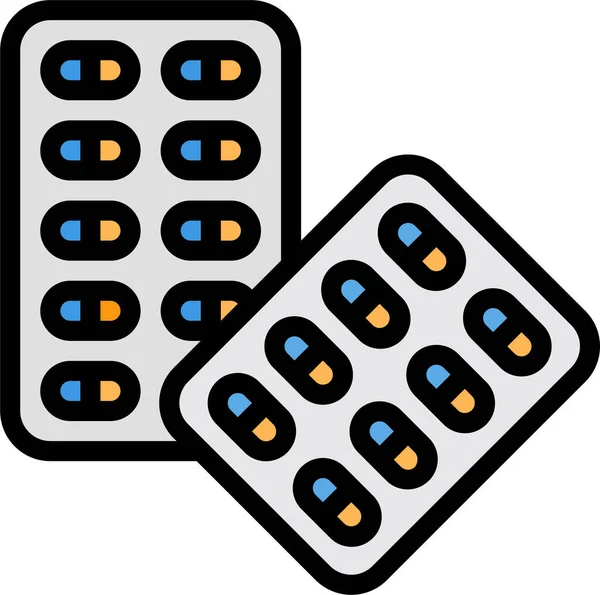 Ikona Pilulky Medicíny — Stockový vektor