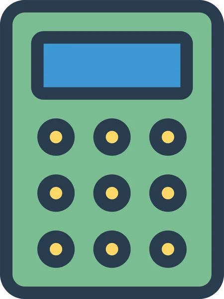 Contabilidade Calcular Ícone Calculadora Estilo Esboço Preenchido —  Vetores de Stock