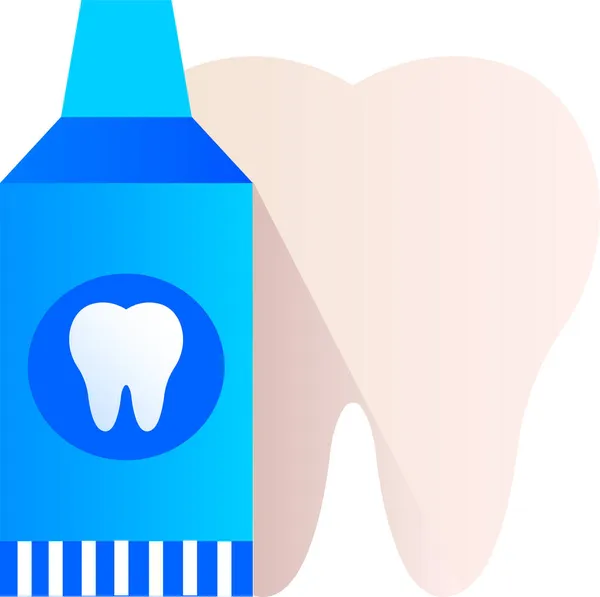 Icono Del Dentista Cuidado Dental Estilo Plano — Archivo Imágenes Vectoriales