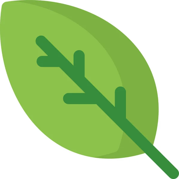 스타일의 나뭇잎 에너지 아이콘 — 스톡 벡터