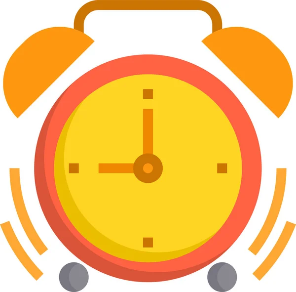 Despertador Icono Reloj Negocios Estilo Plano — Vector de stock