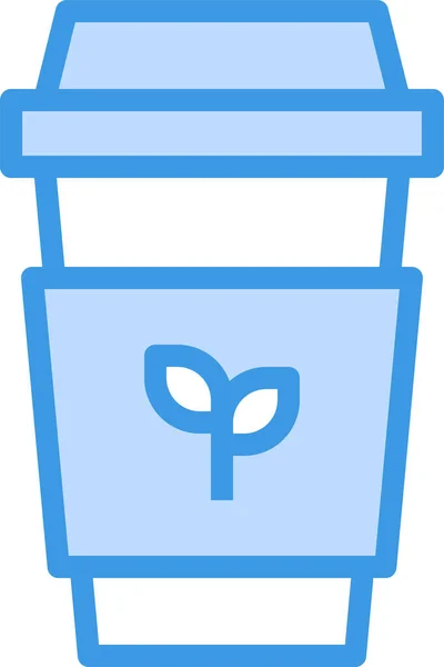 Koffiekopje Drinken Pictogram — Stockvector
