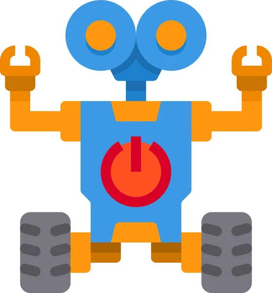 Robot Robotika Mesterséges Ikon — Stock Vector