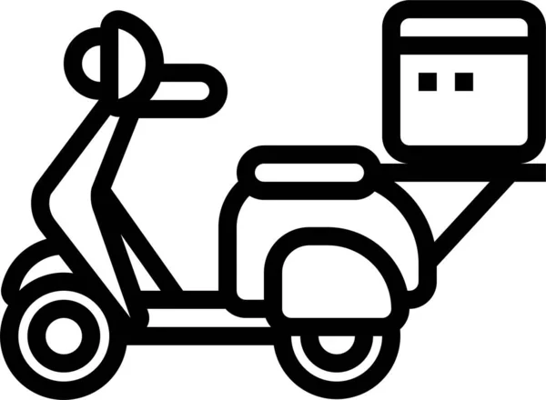 滑板车运输Motobile图标 — 图库矢量图片