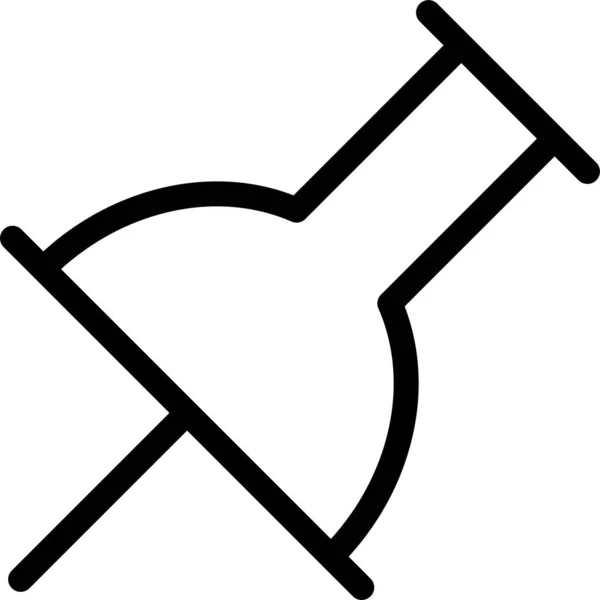 Gps Lageplan Symbol Umrissstil — Stockvektor