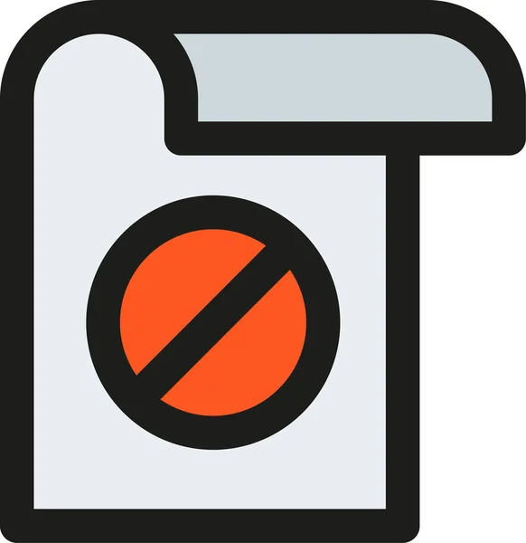 Ikona Danych Bezpieczeństwa Folderów Stylu Filled Outline — Wektor stockowy