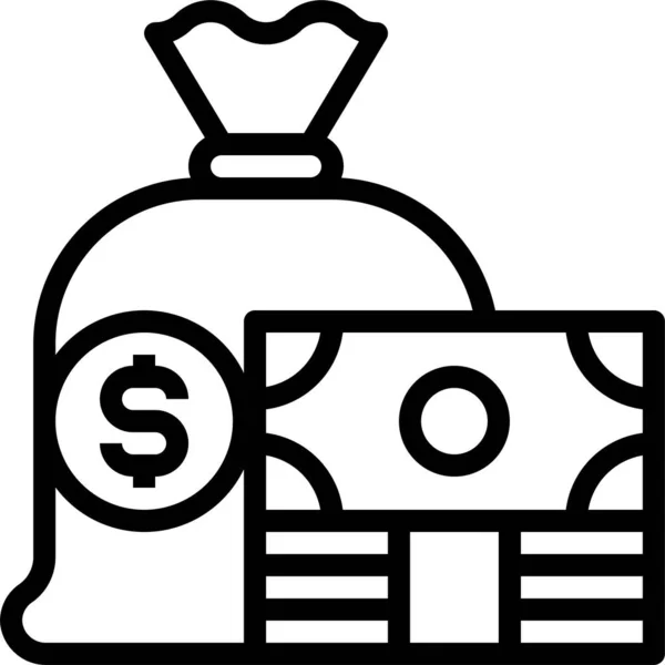 Ikone Des Bargeldsparens — Stockvektor