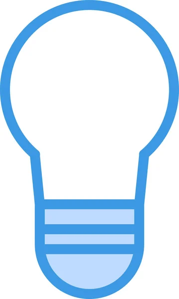 Bulb Energy Lamp Icon Filled Outline Style — Stock Vector