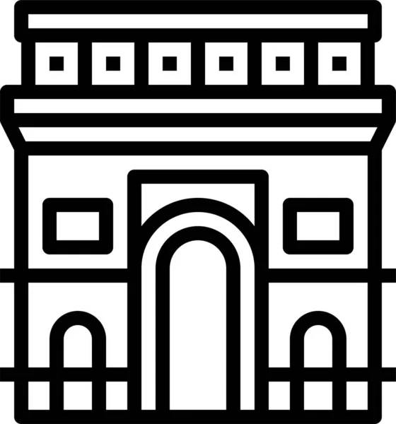 Arc Triomphe Icon — Stock Vector