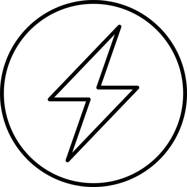 Иконка Электрической Энергии Категории Электронные Приборы Приборы — стоковый вектор