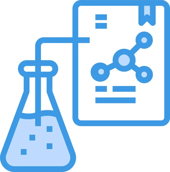 Εικονίδιο Εκπαίδευσης Χημείας Βιολογίας Στυλ Πλήρους Περιγράμματος — Διανυσματικό Αρχείο