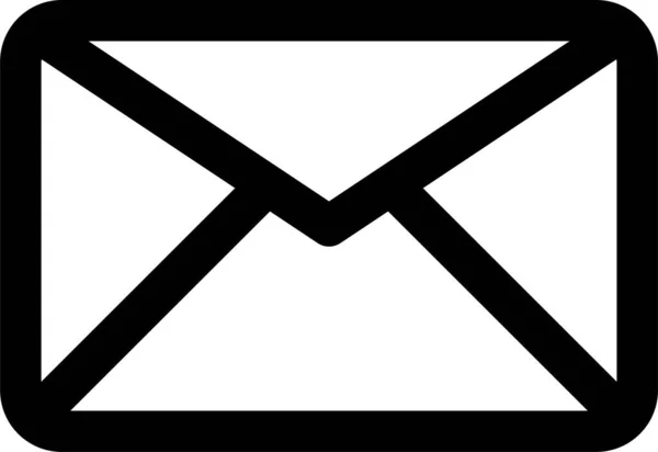 Значок Почтового Знака Интерфейса Стиле Наброска — стоковый вектор