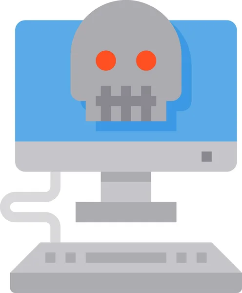 Icono Seguridad Malware Informático Categoría Hardware Informático — Archivo Imágenes Vectoriales
