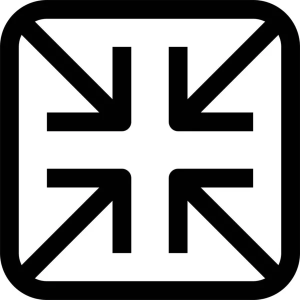 インターフェイス記号Uiアイコンのアウトラインスタイル — ストックベクタ
