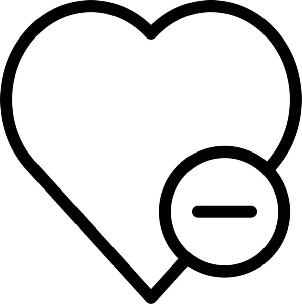 Ícone Coração Saúde Favorito Estilo Esboço —  Vetores de Stock