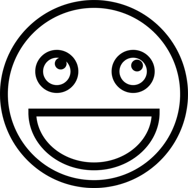 Özet Biçimdeki Emoji Duygu Simgesi — Stok Vektör