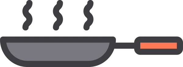 Μαγείρεμα Τροφίμων Σπίτι Εικονίδιο Στυλ Γεμάτο Περίγραμμα — Διανυσματικό Αρχείο