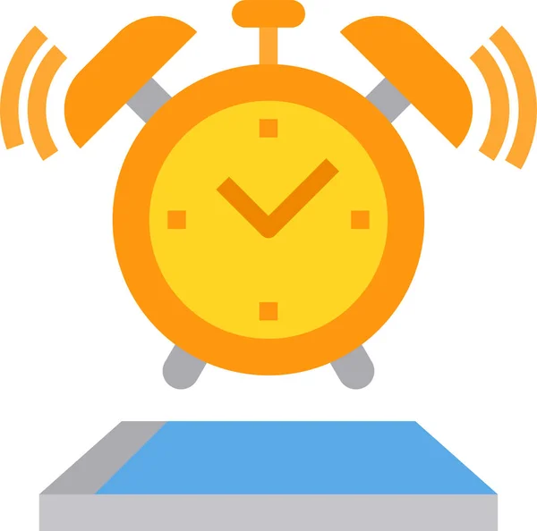 Reloj Despertador Icono Móvil Categoría Móvil Dispositivos Aplicación — Archivo Imágenes Vectoriales