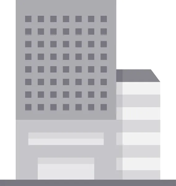 Skyskrapa Byggnad Torn Ikon — Stock vektor