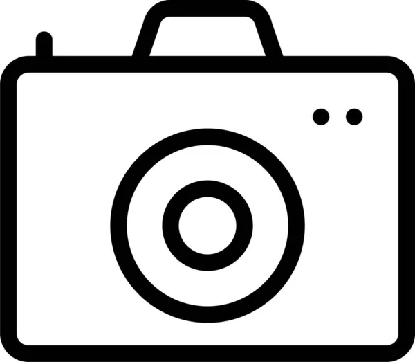 Camera Capture Dslr Icon Outline Style — Stock Vector