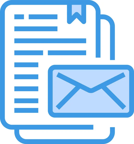 Mail Umschlag Icon Stil Ausgefüllter Umschläge — Stockvektor