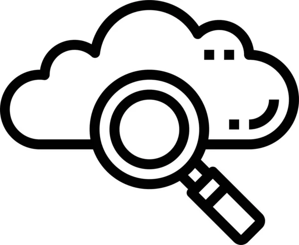 Cloud Computing Icono Datos — Vector de stock
