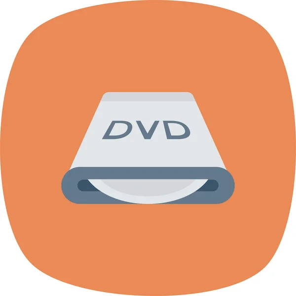 Disque Dvd Icône Dans Style Badge — Image vectorielle