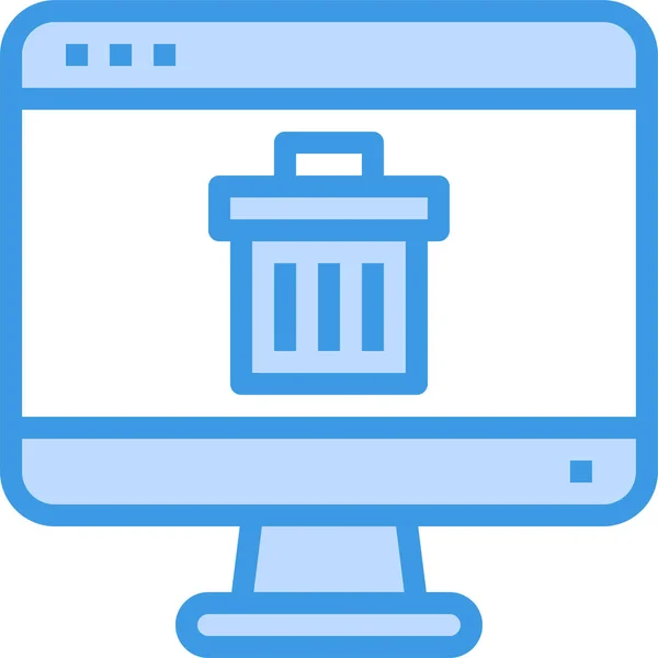 Icono Interfaz Computación Del Navegador Estilo Esquema Rellenado — Archivo Imágenes Vectoriales