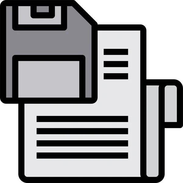 Icône Fichier Document Affaires Dans Catégorie File Folder — Image vectorielle