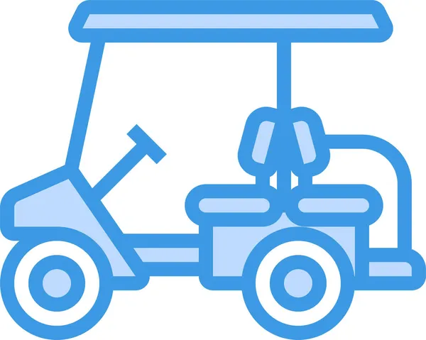 Golf Cart Automobile Icon — Stock Vector