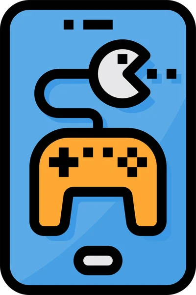 Ícone Gamepad Jogo Celular —  Vetores de Stock