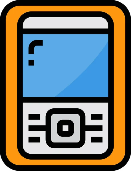 Mobilkommunikation Mobiles Symbol Der Kategorie Elektronische Geräte Geräte — Stockvektor