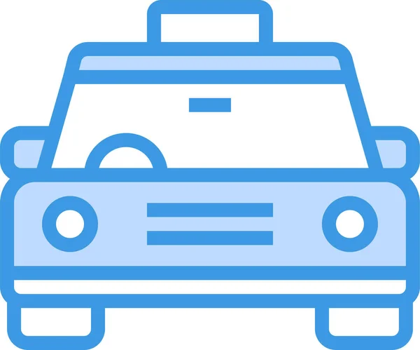 Ikona Taksówki Samochodowej Pojazdach Trybach Kategorii Transportu — Wektor stockowy