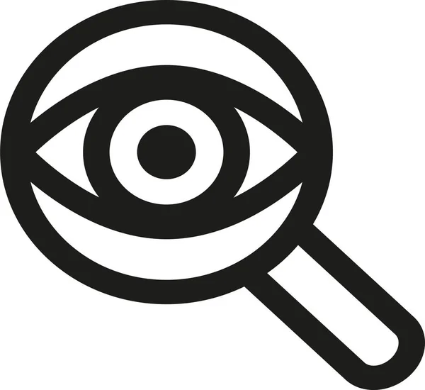 Oog Seo Spion Pictogram Omtrek Stijl — Stockvector