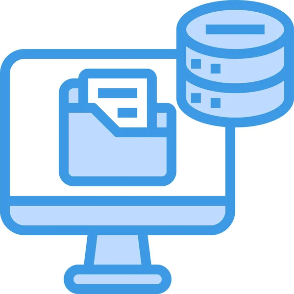 Arquivos Ícone Dados Servidor — Vetor de Stock