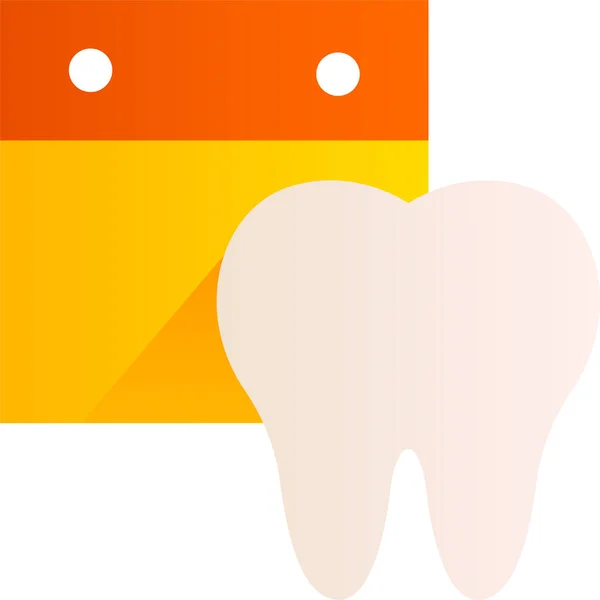 Οδοντιατρική Περίθαλψη Εικονίδιο Οδοντίατρος Επίπεδη Στυλ — Διανυσματικό Αρχείο