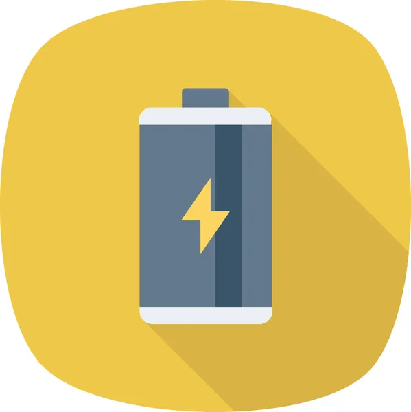 Ikona Żywotności Baterii Płaskim Stylu — Wektor stockowy